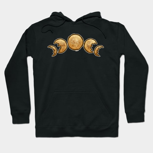 Phases of the Cookie (Snickerdoodle) Hoodie by Jan Grackle